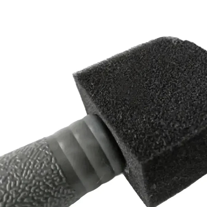 Habicare HBC car wheel cleaning brush in two colors, features durable bristles for effective dirt removal on car rims.