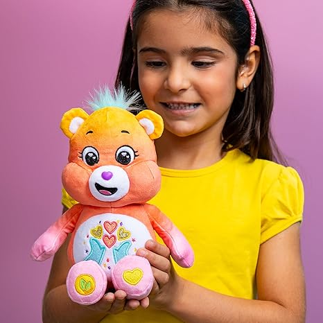 Care Bears 9 Inch Thankful Heart Bear Fun Size Sparkle Plush Toy