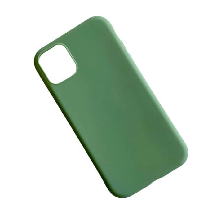 Light green 9eight5 iPhone 11 case with slim, protective design, showcasing the textured surface and precise camera cutout.