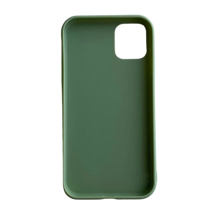 Light green 9eight5 iPhone 11 case showing slim protective design and textured back for grip.