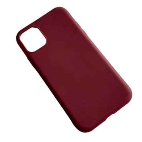 Maroon 9eight5 iPhone 11 case with slim protective design, featuring durable material and precise cutouts for buttons and camera.