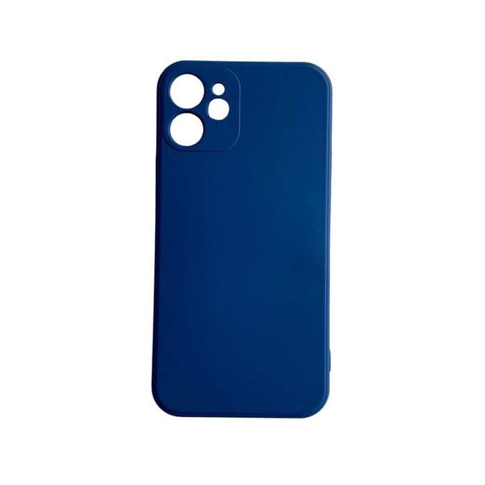 Navy 9eight5 iPhone 12 Mini (5.4”) phone case with slim, protective design shown on a phone.