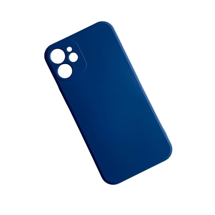 Navy 9eight5 iPhone 12 Mini (5.4”) phone case with protective edges and sleek design, fitting snugly around the device.