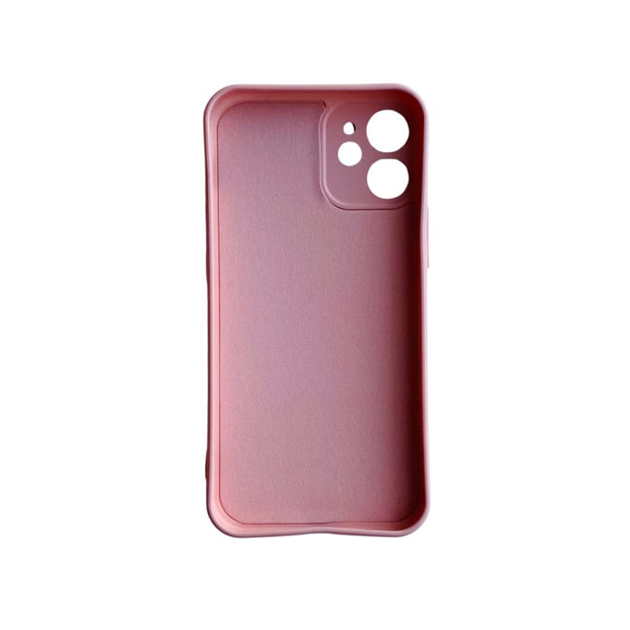 Pink 9eight5 iPhone 12 Mini (5.4”) phone case featuring a slim, protective design, shown on a white background.