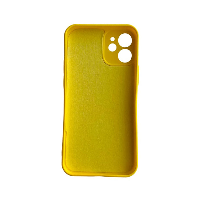 Yellow 9eight5 iPhone 12 Mini case in a slim protective design, fitting the 5.4-inch model with precise cutouts.