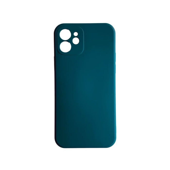 Green 9eight5 iPhone 12/iPhone 12 Pro 6.1-inch phone case showing slim design and textured back for protection.