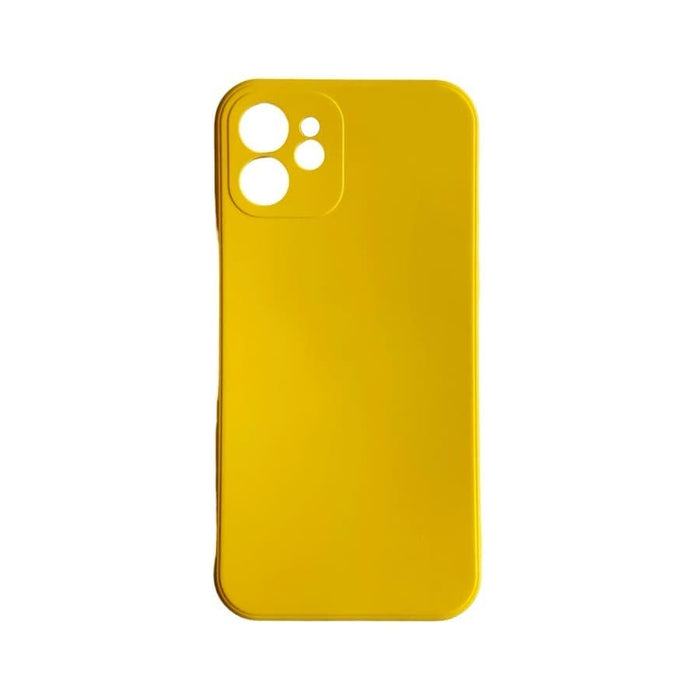 Yellow 9eight5 iPhone 12/iPhone 12 Pro case in 6.1-inch size, featuring a protective and stylish phone cover.