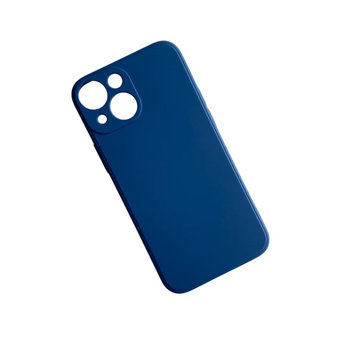 Navy 9eight5 phone case for iPhone 13 Mini (5.4-inch) with protective design and slim profile, shown on a white background.