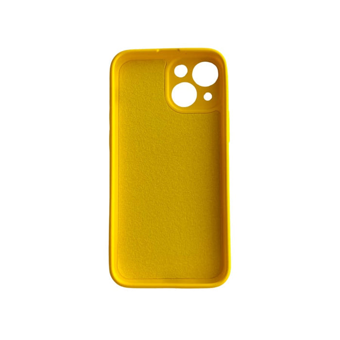 Yellow 9eight5 iPhone 13 Mini case in a slim design, protecting the 5.4-inch smartphone with a stylish look.