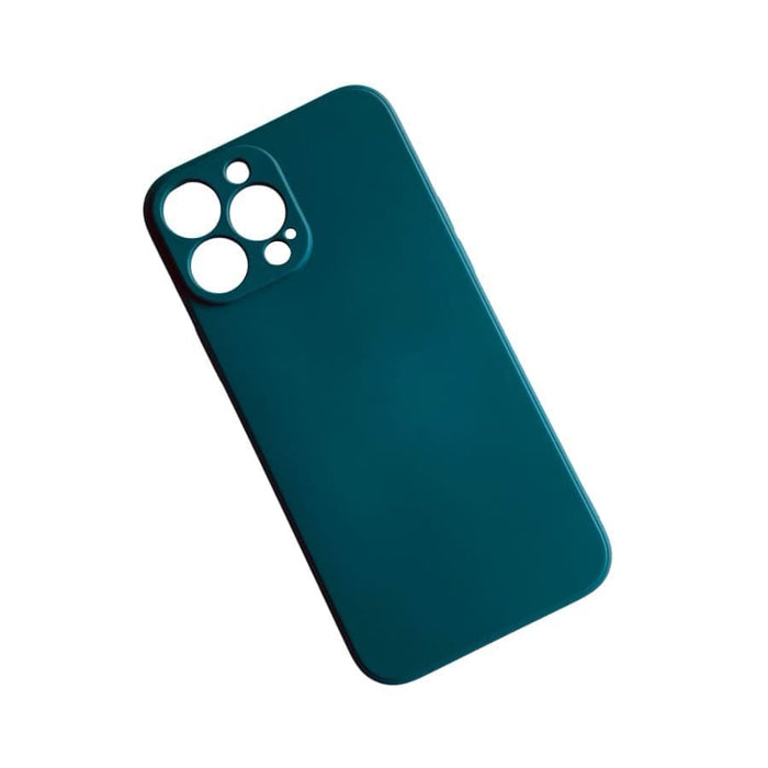 Green 9eight5 iPhone 13 Pro Max (6.7”) phone case, protective cover with precise cutouts for buttons and camera.