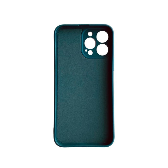 Green iPhone 13 Pro Max case by 9eight5, made of durable material, fitting snugly around the 6.7-inch phone for protection and style.