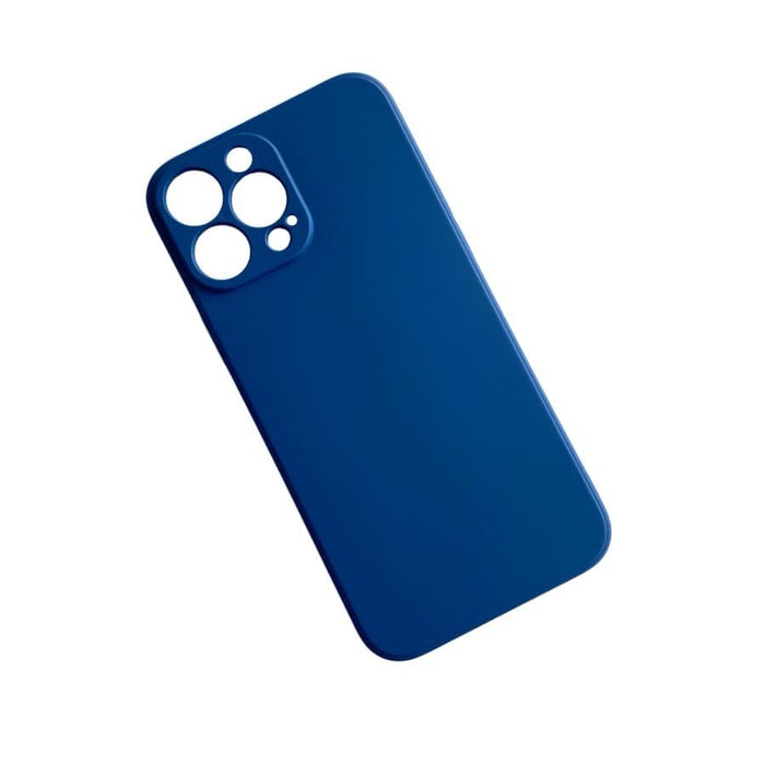 Navy 9eight5 iPhone 13 Pro Max case with precise cutouts and protective design for 6.7-inch smartphone.