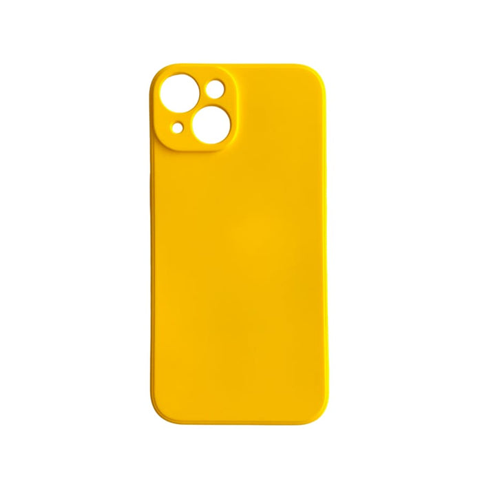 Yellow iPhone 14 (6.1”) case by 9eight5, protective phone cover with a sleek design and precise cutouts.