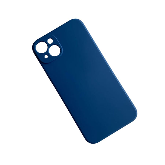 Navy phone case for iPhone 14 Plus by 9eight5, slim protective cover with precise cutouts for the 6.7-inch device.