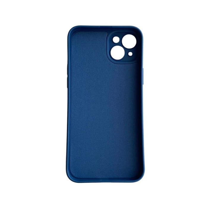 Navy 9eight5 iPhone 14 Plus (6.7-inch) phone case showing a protective slim design with textured surface.