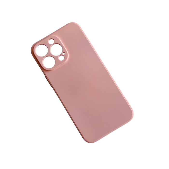 Pink 9eight5 iPhone 14 Pro Max case in a clear, protective design for the 6.7-inch smartphone.