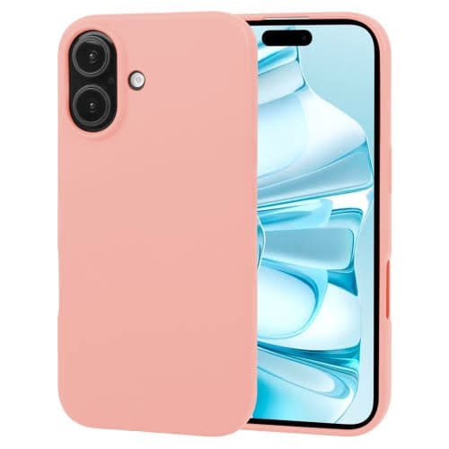 Pink 9eight5 iPhone 16 (6.1”) phone case showing a slim protective cover with textured surface.
