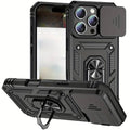 9eight5 iPhone 16 Pro case in black, navy, or red, featuring a protective design for the 6.1-inch smartphone.