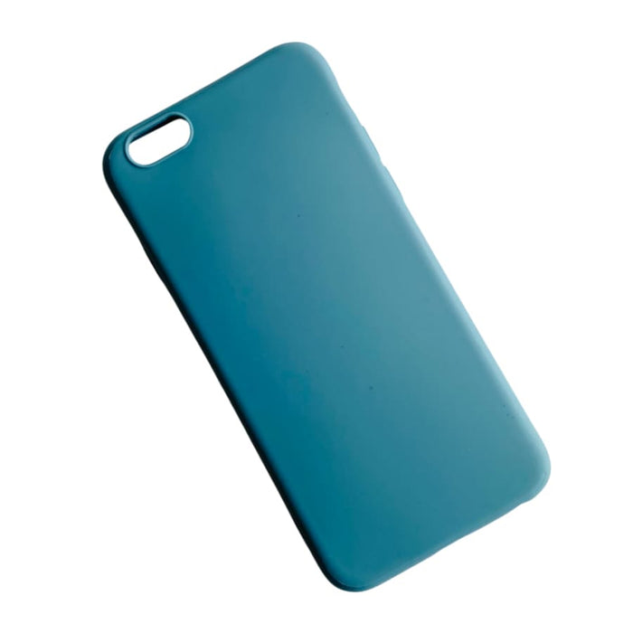 Turquoise 9eight5 iPhone 7/8 phone case with protective design, shown on a white background.