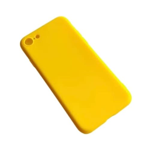 Yellow iPhone 7/8 case by 9eight5, slim protective phone case with a smooth finish and precise cutouts.