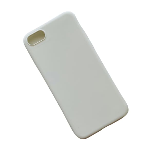 White 9eight5 phone case for iPhone SE (2nd and 3rd generation), showing slim protective design and smooth surface.