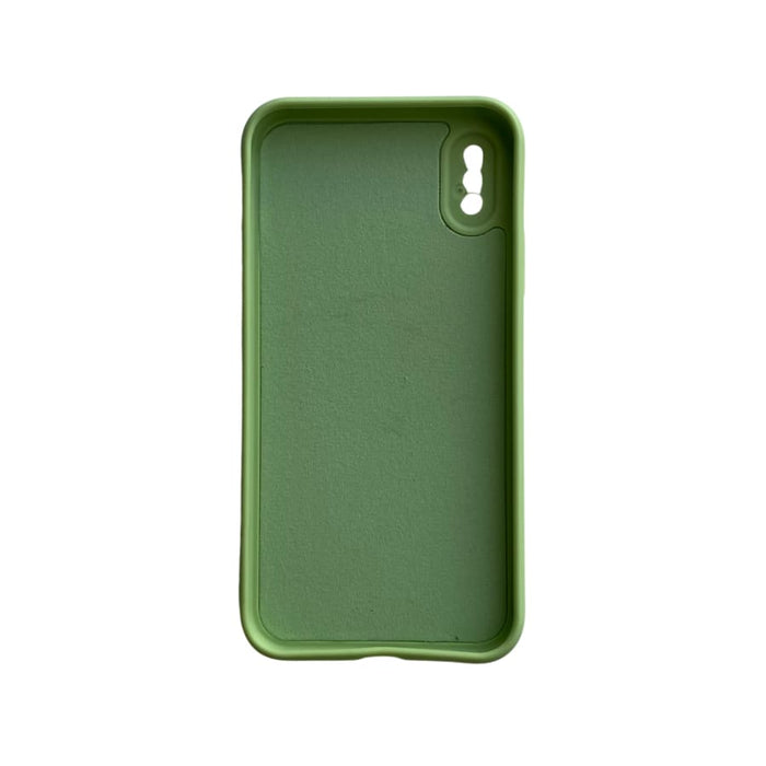 Light green 9eight5 phone case for iPhone X and XS, slim protective cover with smooth finish and precise cutouts.