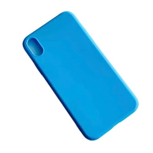 Sky blue iPhone XR case by 9eight5, slim protective phone case with smooth finish and precise cutouts for easy access.