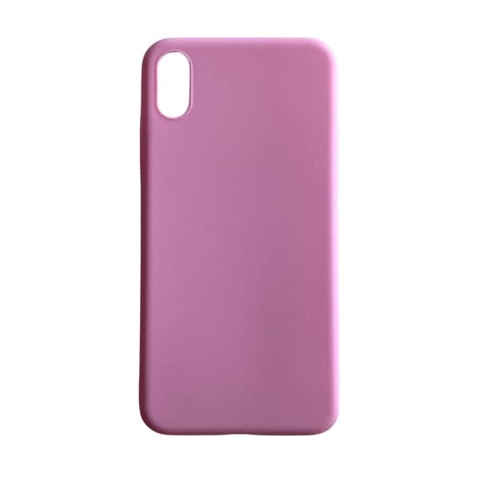 Pink iPhone XS Max case by 9eight5, durable phone case with sleek design and precise cutouts for the Apple smartphone.