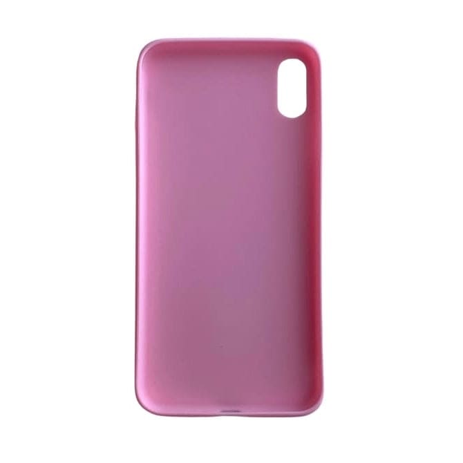 Pink iPhone XS Max case by 9eight5, protective phone case with a sleek design and precise cutouts for the Apple smartphone.