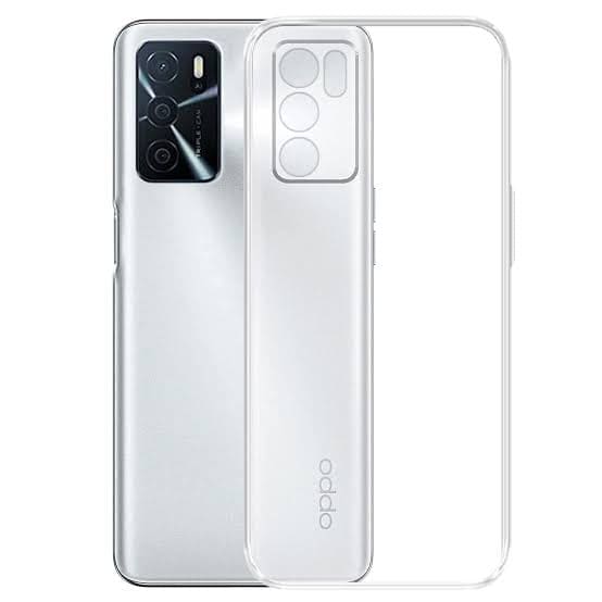 9eight5 phone case for Oppo A54S, protective slim cover with textured design in black, showing front and back views.