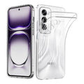 Clear 9eight5 phone case for Oppo Reno12 5G, slim protective cover with precise cutouts and stylish design.