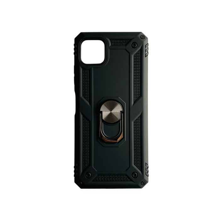 Black 9eight5 phone case for Samsung Galaxy A22 5G 6.6-inch, protective cover with precise cutouts and sleek design.
