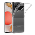 Black silicone phone case for Samsung Galaxy A42 5G by 9eight5, with textured grip and precise cutouts for buttons and camera.