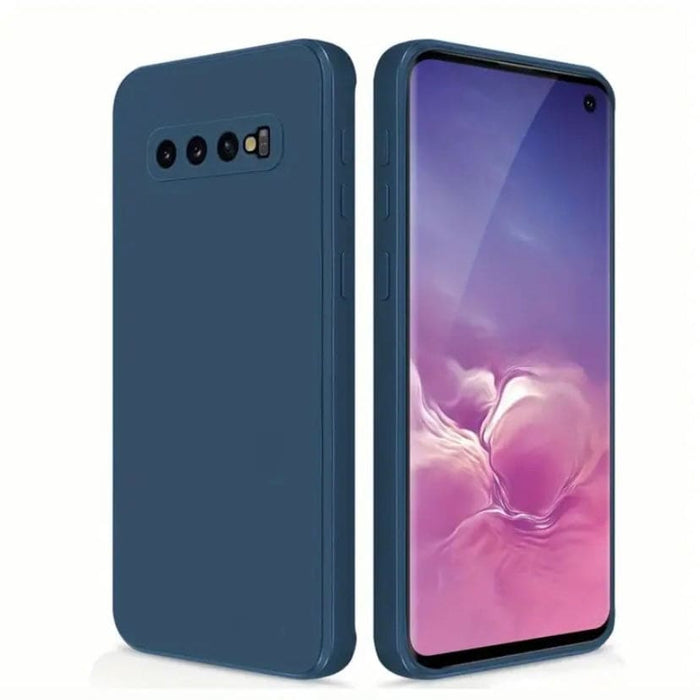 Navy Samsung Galaxy S10 Plus phone case by 9eight5, slim protective cover with textured design.