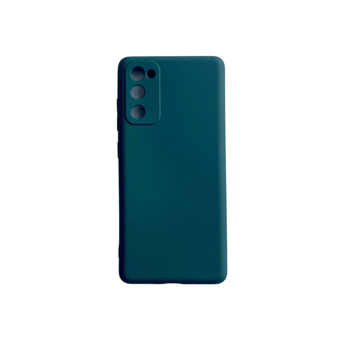 Black 9eight5 phone case for Samsung Galaxy S20 FE with textured back and precise cutouts for buttons and camera.