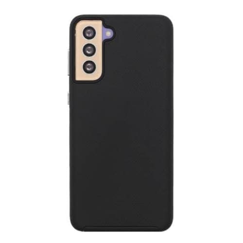 Black 9eight5 phone case for Samsung Galaxy S21 Plus, protective cover with sleek design and precise cutouts.