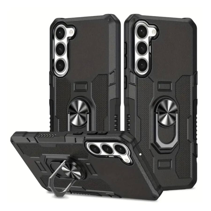 Black Samsung Galaxy S22 Plus case by 9eight5, slim protective phone case with a sleek design.