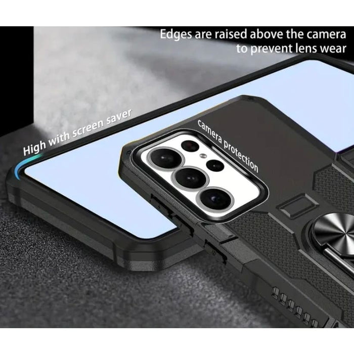 9eight5 Samsung Galaxy S23 phone case available in three colors, showcasing a sleek protective design with textured finish