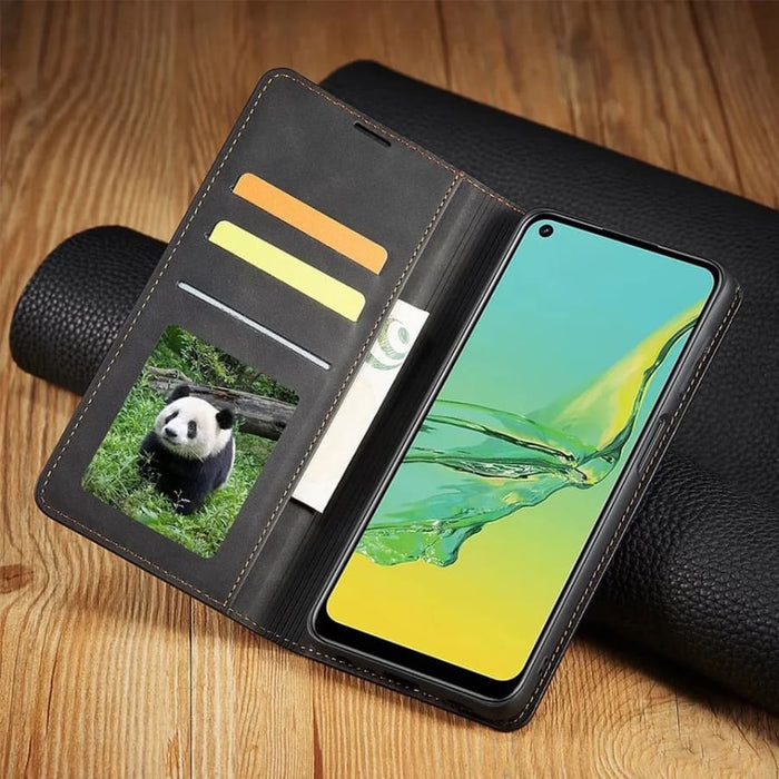 Colorful 9eight5 phone cases for Samsung Galaxy S23 Ultra, featuring slim, protective designs in four vibrant color options.