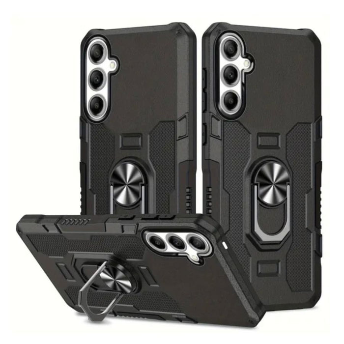 Black Samsung Galaxy S24 Plus case by 9eight5, showing sleek protective design for the phone.