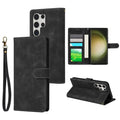 Black Samsung Galaxy S24 Plus phone case by 9eight5, protective and slim, available in multiple colors.