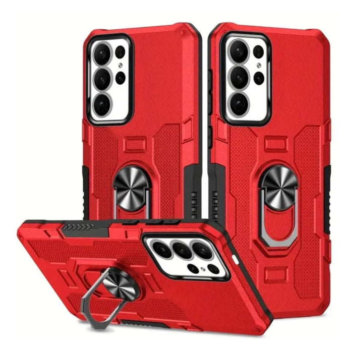 Red Samsung Galaxy S24 Ultra phone case by 9eight5, slim protective cover with a vibrant finish.