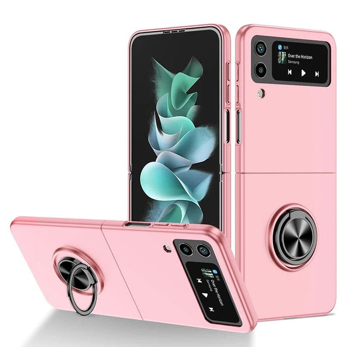 Pink Samsung Galaxy Z Flip 3 case by 9eight5, stylish protective phone case with vibrant color and precise fit.