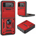 Red Samsung Galaxy Z Flip 4 case by 9eight5, protective phone case with a sleek design for the Galaxy Z Flip 4.