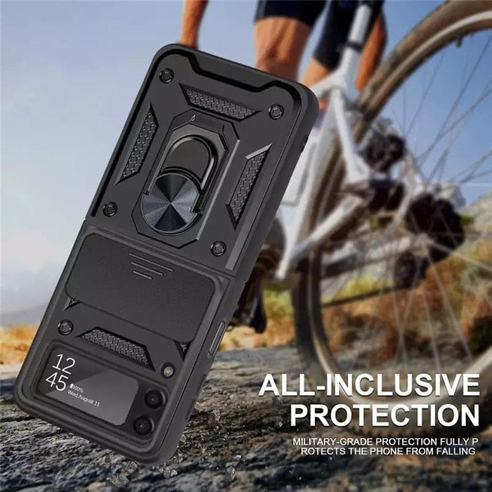 Samsung Galaxy Z Flip 4 phone case by 9eight5 in two colors, showcasing protective design and sleek fit for the flip phone.