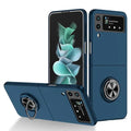 9eight5 Samsung Galaxy Z Flip 4 phone case in ocean blue, showcasing protective design and available in six different colors.