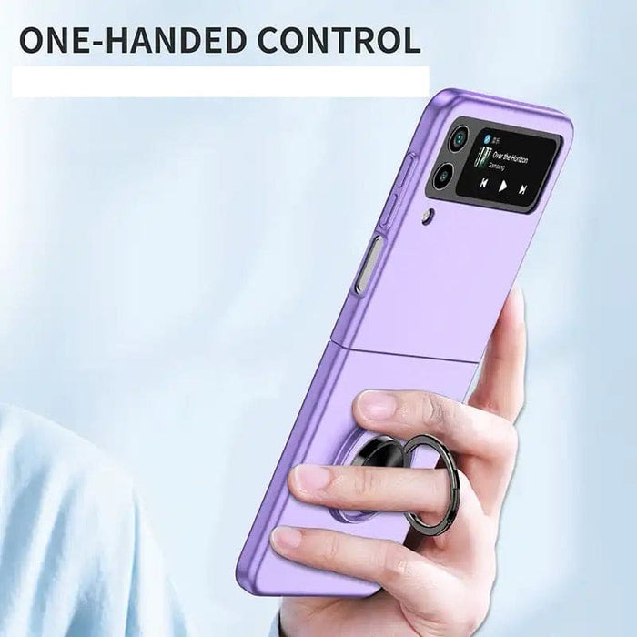 9eight5 Samsung Galaxy Z Flip 4 phone case in ocean blue, showcasing a slim protective design with multiple color options.