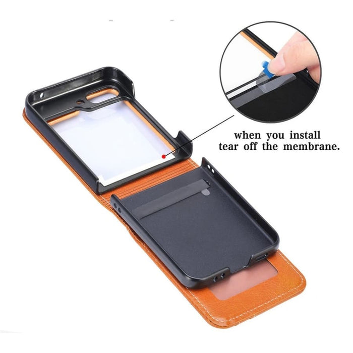 Samsung Galaxy Z Flip 5 phone case by 9eight5 in five colors, showcasing slim design and protective features.