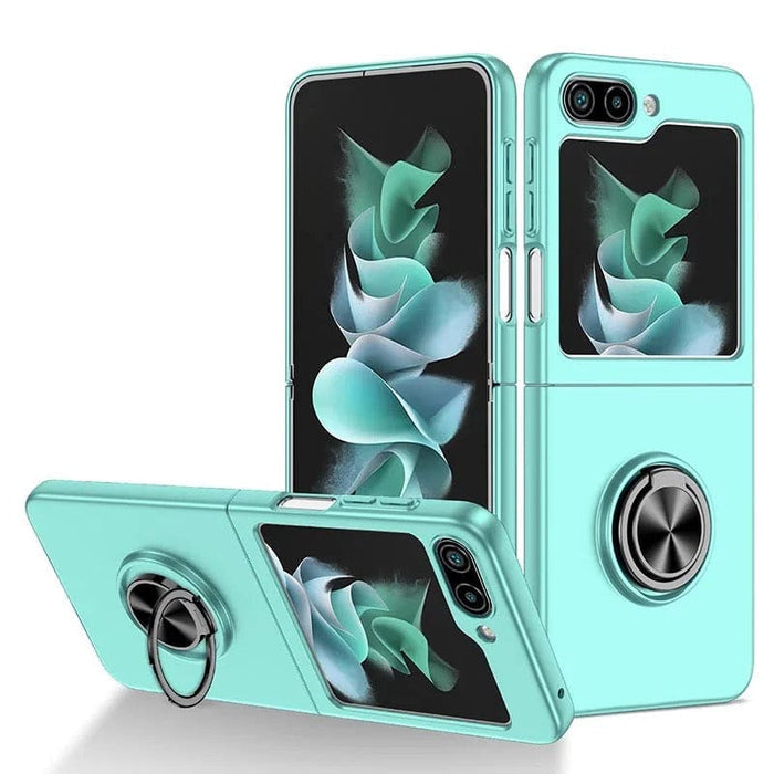 Mint green Samsung Galaxy Z Flip 5 case by 9eight5, showing a protective phone cover with a sleek design.