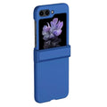 Royal blue 9eight5 phone case for Samsung Galaxy Z Flip 5, showcasing a sleek protective cover with precise cutouts.